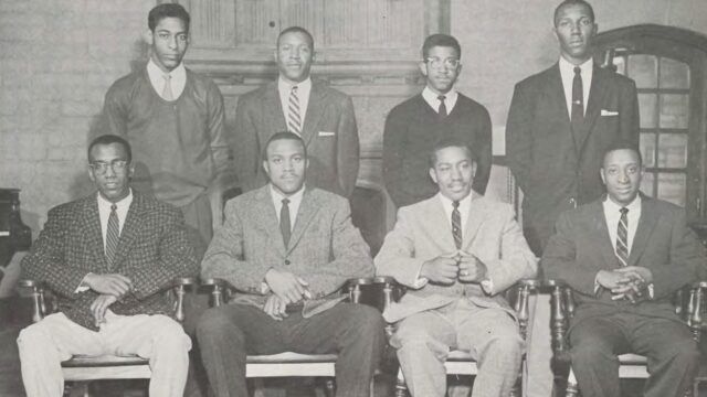 Epsilon Alpha Chapter Blockhouse yearbook 1957