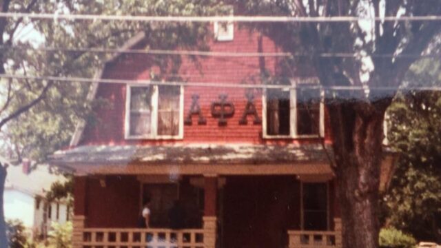 Epsilon Chi 1980 house on Woodland Avenue